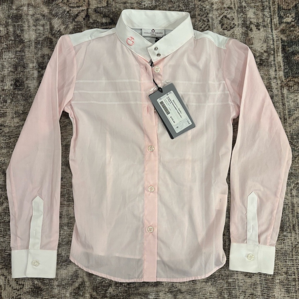 NWT CAVALLERIA Toscana Star Trek Shirt, pink, girls size 8